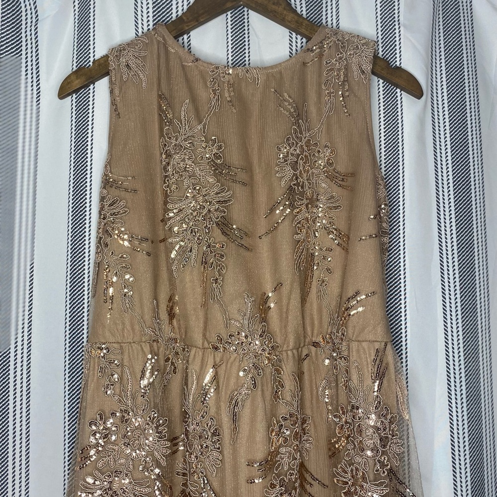 Champagne bridesmaid dress size 8